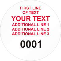 Circular Custom Template  Numbering