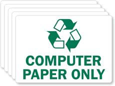 Computer Paper Only Label