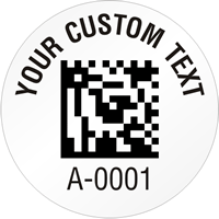 Circular 2D Custom Template  Barcode