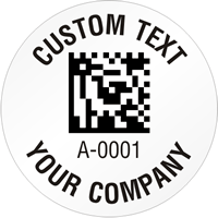 Circular 2D Custom Template  Barcode
