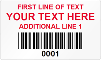 Rectangular Custom Template  Barcode