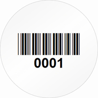 Custom Circular Barcode Label