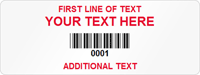 Rectangular Custom Template  Barcode