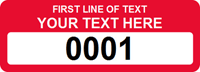 Rectangular Custom Template  Numbering