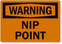 Warning Laminated Vinyl Label