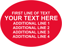 Oval Custom Template  Text