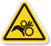 Triangle Warning Symbol Label