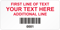 Rectangular Custom Template  Barcode