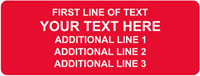 Rectangular Custom Template  Text
