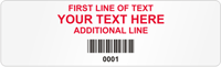 Rectangular Custom Template  Barcode