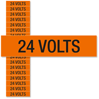 24 Volts Marker Labels Small (1/2in. x 2 1/4in.)