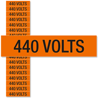 440 Volts Marker Labels Small (1/2in. x 2 1/4in.)