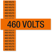 460 Volts Marker Labels Small (1/2in. x 2 1/4in.)