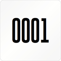 Square Custom Template  Numbering