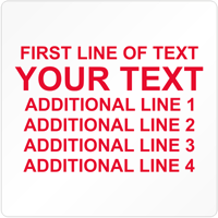 Square Custom Template  Text