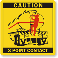 3 Point Contact Labels  Tanker Back
