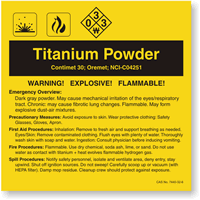 ANSI Chemical Label