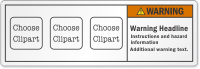 Custom ANSI Warning Label Add 3 Cliparts