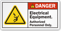 Electrical Equipment Authorized Personnel Only