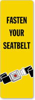 Fasten Your Seatbelt Back Of Sign Decal