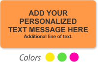 Fluorescent Label Template Write Personalized Message