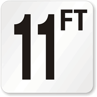 11 Feet Pool Depth Marker