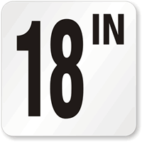 18 Inch Pool Depth Marker