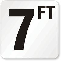 7 Feet Pool Depth Marker