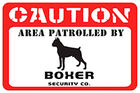Caution Area Patrolled by [Dog Breed] Security Mat