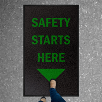 Safety Starts Here Safety Message Mat