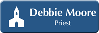 Customizable Priest LaserLogo Name Badge with Chapel Symbol