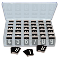 Kit 1 Inch Tall White and Black