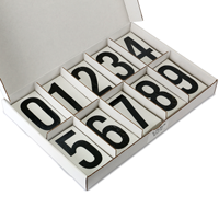 Vinyl Numbers Kit 3.5 Inch Tall Black on White