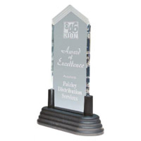 Pop in Acrylics Arrow Award with Base
