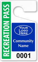 Plastic ToughTags™ for Community Parking Permits