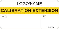 Calibration Extension Label [add name or logo]