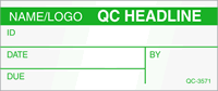 Personalized Calibration ID By Date Due Label