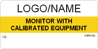 Monitor with Calibrated Equipment Label [add name/logo]