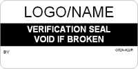 Verification Seal  Void if Broken Label