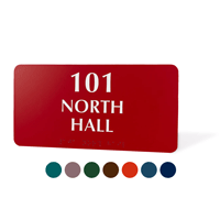 4x8 Braille Number Sign Custom Text for Room