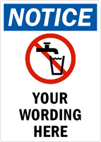 Custom Notice Sign