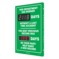 This Department has Worked Sign