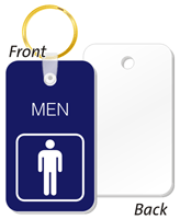 MEN Bathroom Keychain 1 3/4 in. x 3 in.
