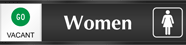 Women (with graphic)  Vacant/Occupied Slider Sign