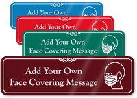 Colored Acrylic Custom Door Sign