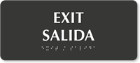Bilingual Braille Exit Signs