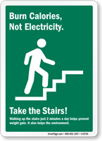 Burn Calories Not Electricity Take
