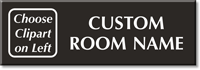 Custom Select a Color Engraved Room Sign Choose Clipart