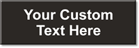 Custom Engraved Select a Color™ Sign