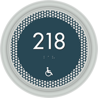 Optik Room Number Sign 5.375 in. x 5.375 in.